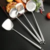 316 Stainless Steel Wok Spatula Metal kitchen utensils Slotted Turner Spoon Ladle Cooking Tools Utensil Set Kitchen Accessories