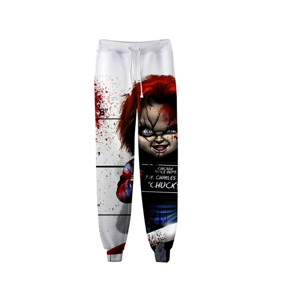 

Men's Fashion Spring Pants Horror Movie Ghost Doll 3D Printing Sports Pants Unisex Harajuku Street Leisure Sports Jogging Pants