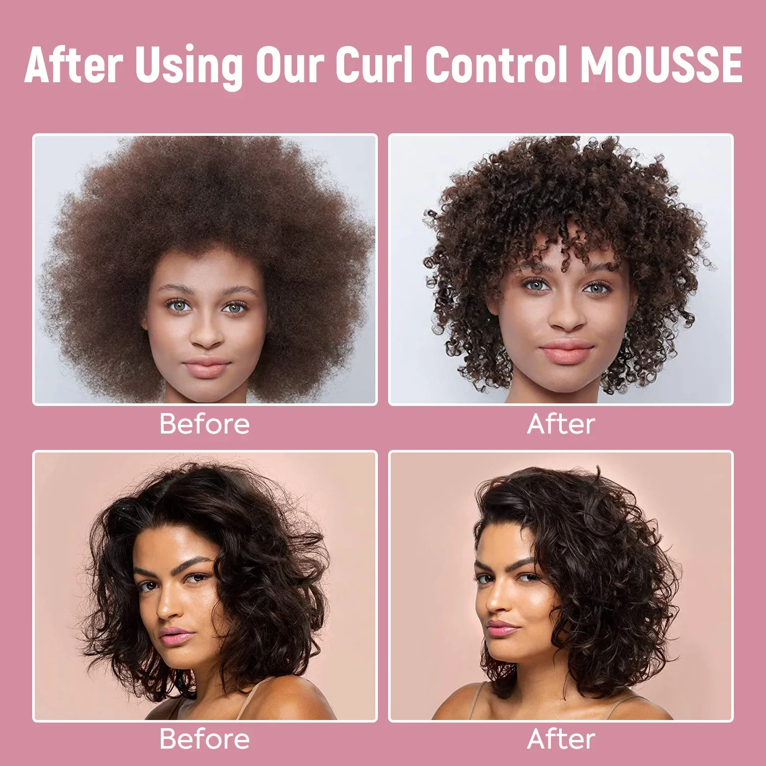 Curly Hair Styling Mousse Protective Roll Anti Hairiness Styling Foam Moisturize Nourish Products Coiffante Pour Perruque