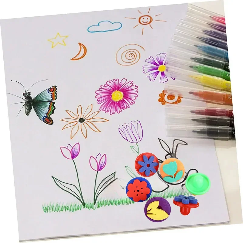 Sponge Paint Brush Kits for Kids Art Craft
