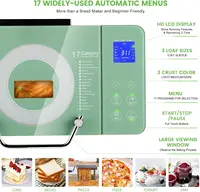 Bread Maker Machine with Dual Heaters, 17-in-1 Bread Machine With Die-Cast Ceramic Pan & Auto Fruit Dispenser, Full Stainless St 2