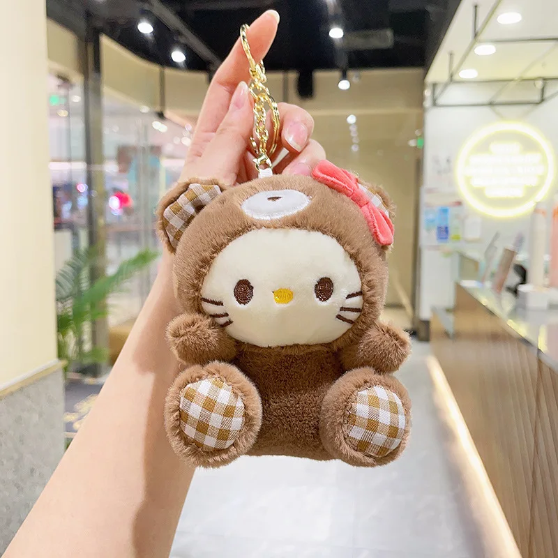 Plush Keychain Key Chain Plush Toy Sanrio Kuromi Cinnamoroll My Melody
