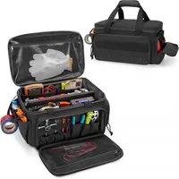 Sac à outils tactique robuste de 14 pouces, Base antidérapante, organisateur de travail polyvalent pour bricoleur, charpentier, rangement d'outils Portable Durable 1