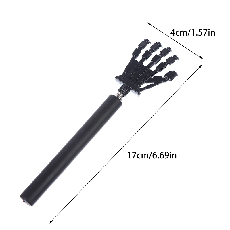 Black Machine Hand Adjustable Back Scratcher Steel Massage Telescopic Anti Itch Claw Old Man Happy Health Products Handicrafts