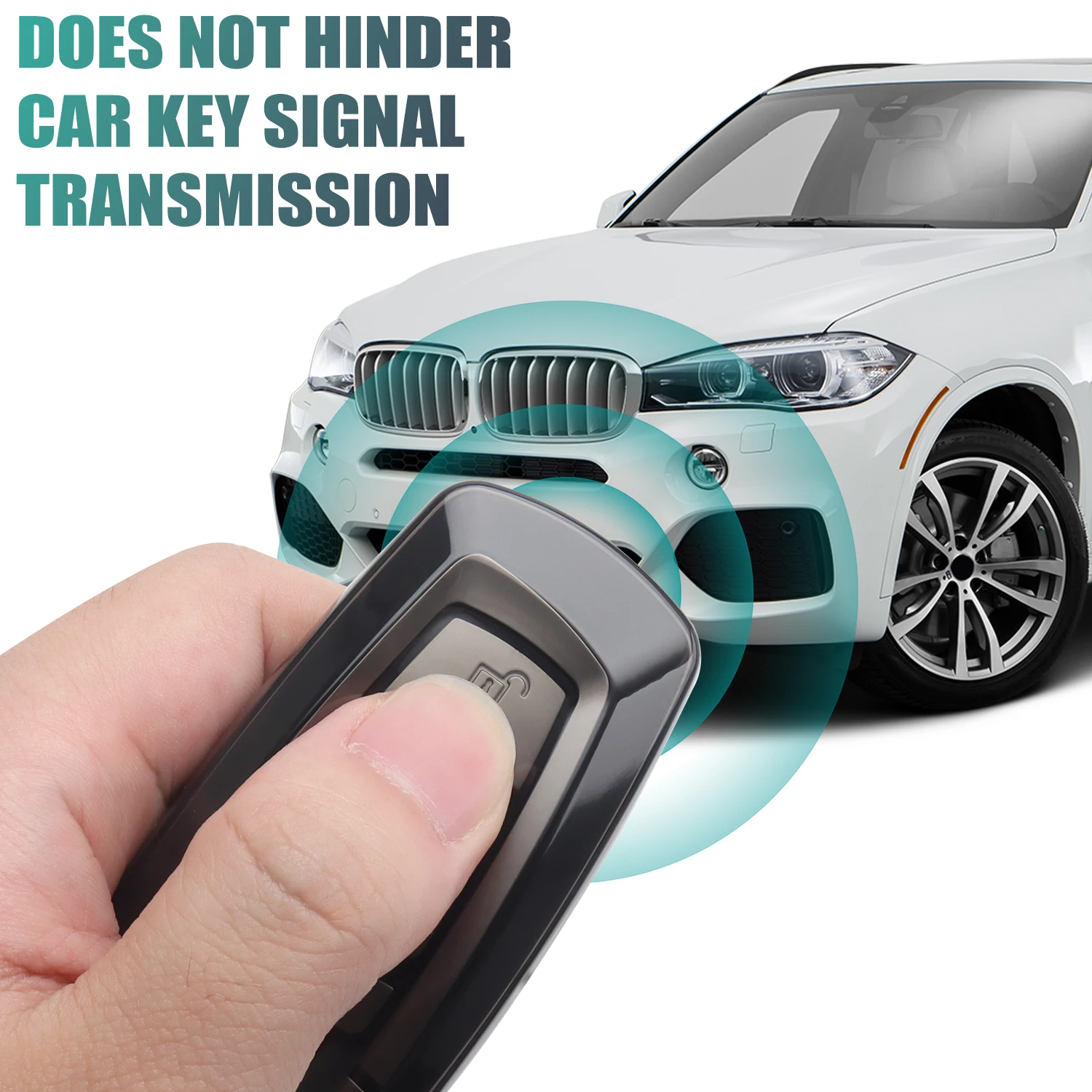 Sleek Transparent Car Key Protective Cover