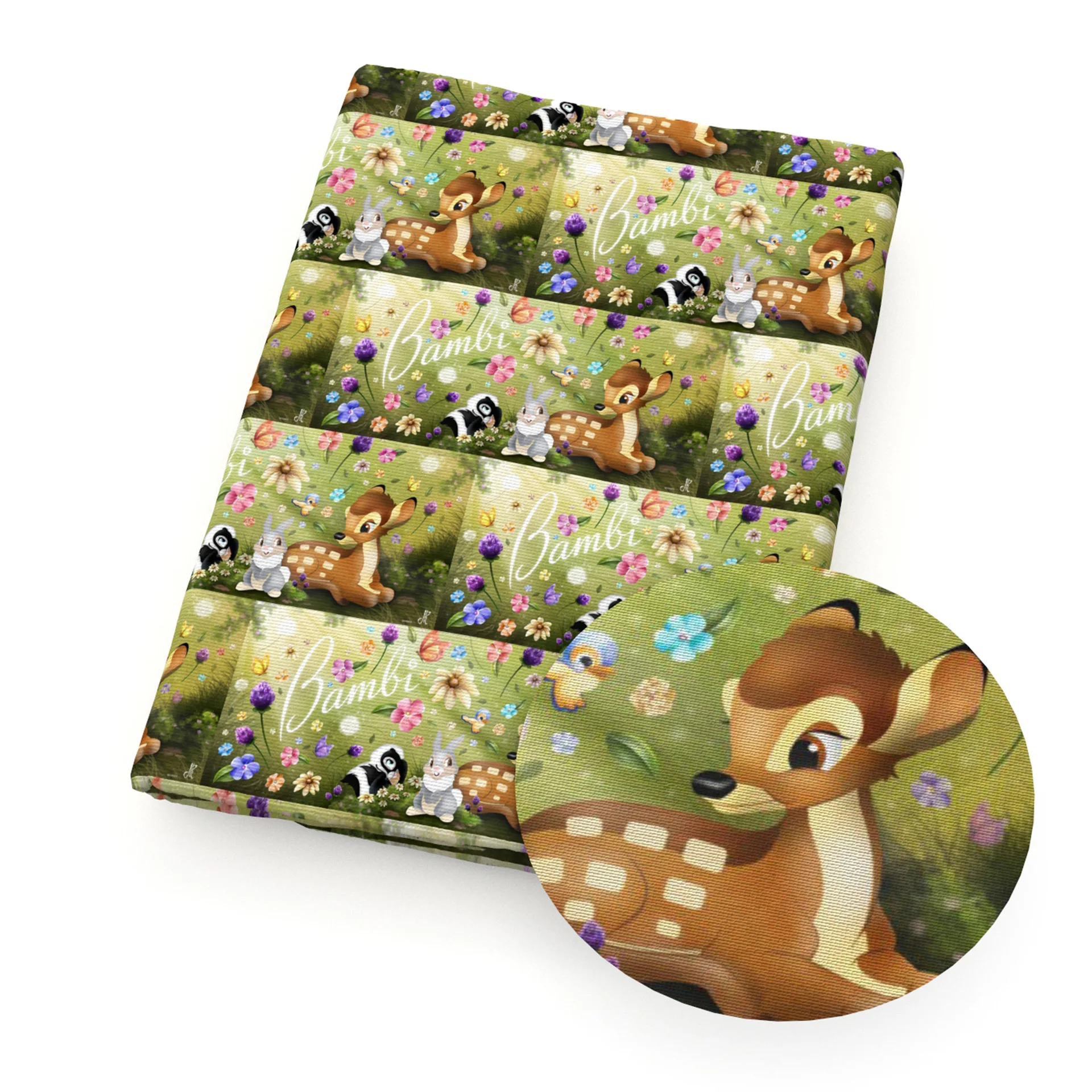 Disney Fabric Cartoon Bambi polyester cotton 5