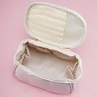 Sac de Maquillage en Cuir PU à Double Couche, Grande Capacité, Organisateur de Cosmétiques de Luxe, Accessoires de Voyage pour Femmes 5