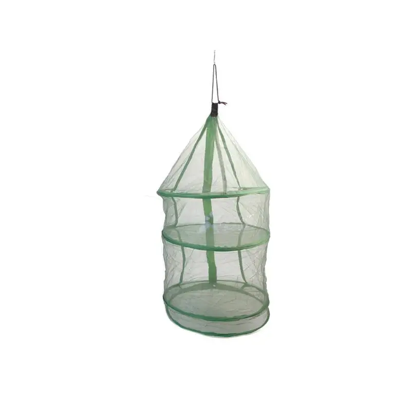 

Outdoor camping dustproof drying cage drying net automatic elastic folding hanging net drying fish, vegetables, kitchen drying n