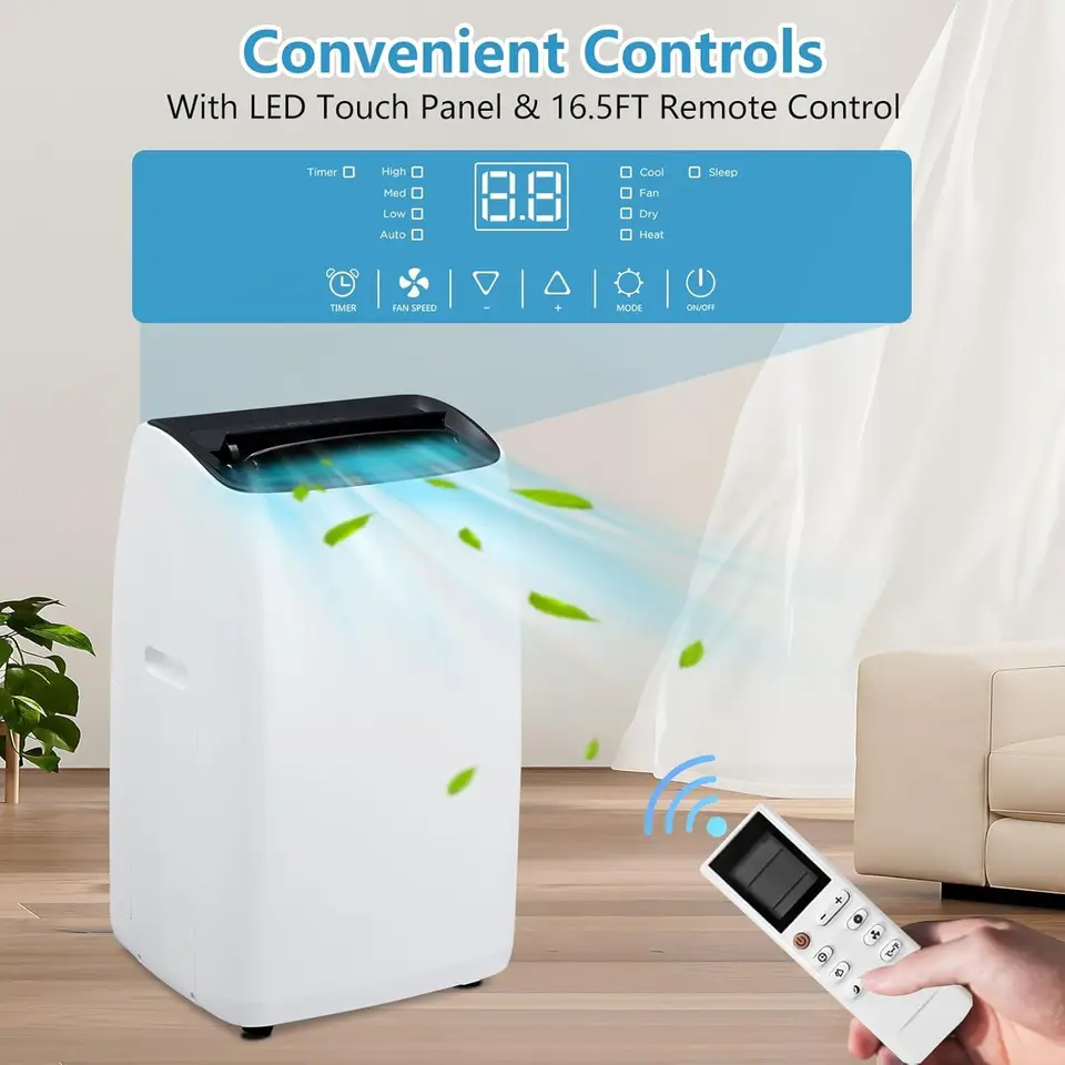 AirOrig 14000 BTU Air Conditioning Unit, 4 In 1 Portable Air Conditioner With Cooling, Fan, Dehumidifier - View #8