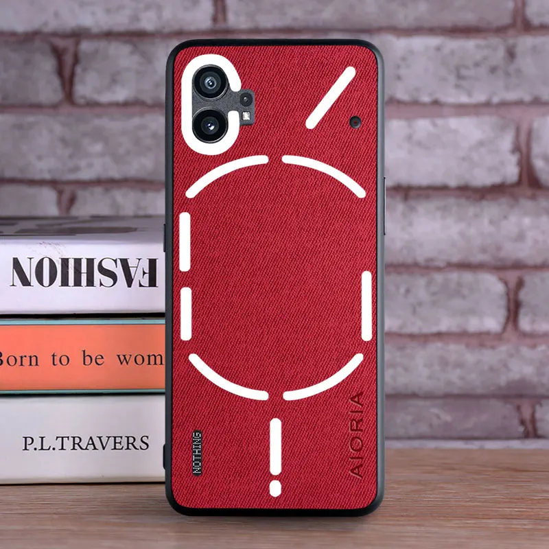 Luxury Textile Leather Soft TPU Phone Cover