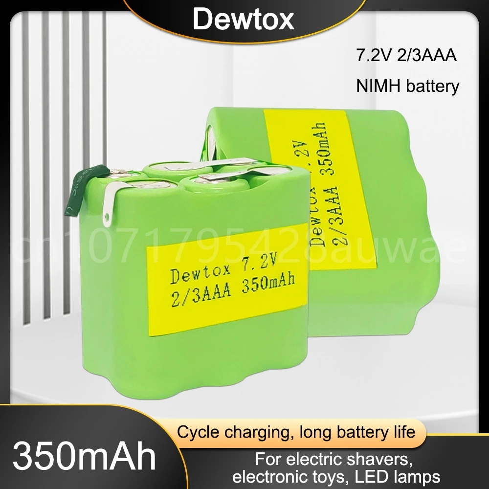

7,2 V 2/3AAA 350mAh со сваркой 6 * Аккумулятор для фотоинструмента перезаряжаемый аккумулятор