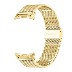 Stainless Steel Mesh Strap - Premium Metal Bracelet Wristband - Galaxy Ultra 47mm (Gold)