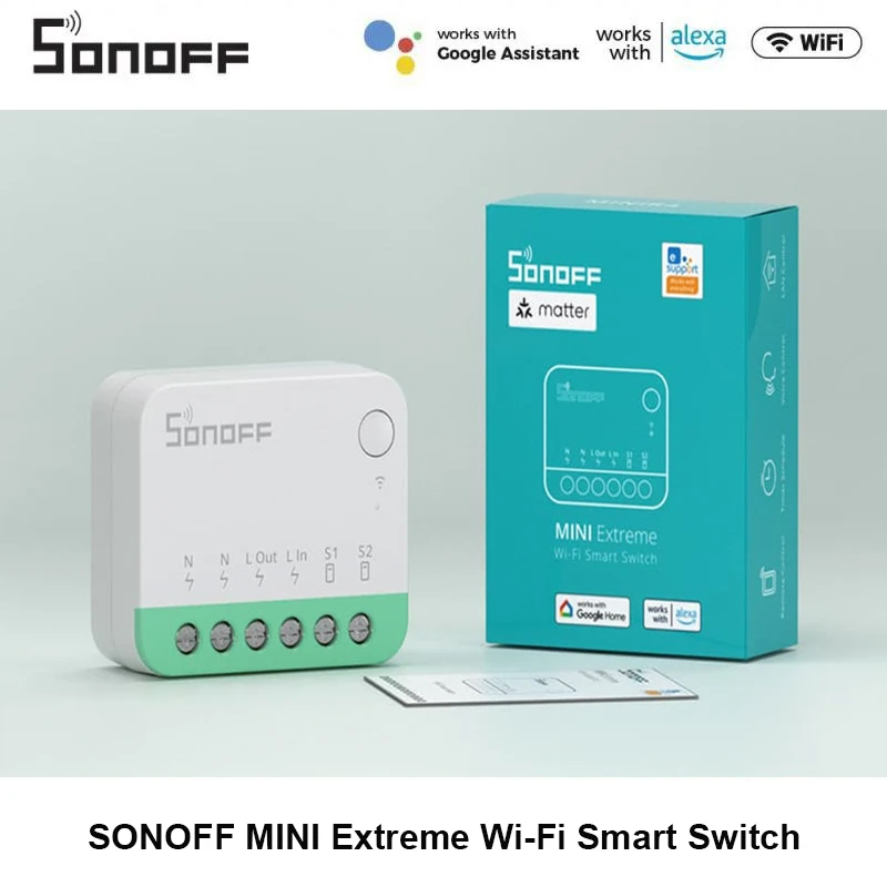 Sonoff Minir4M Wifi Smart Switch Matter Controller Wireless Compatibile Wifi Interruttore Universale Alexa Google Home Controllo Vocale