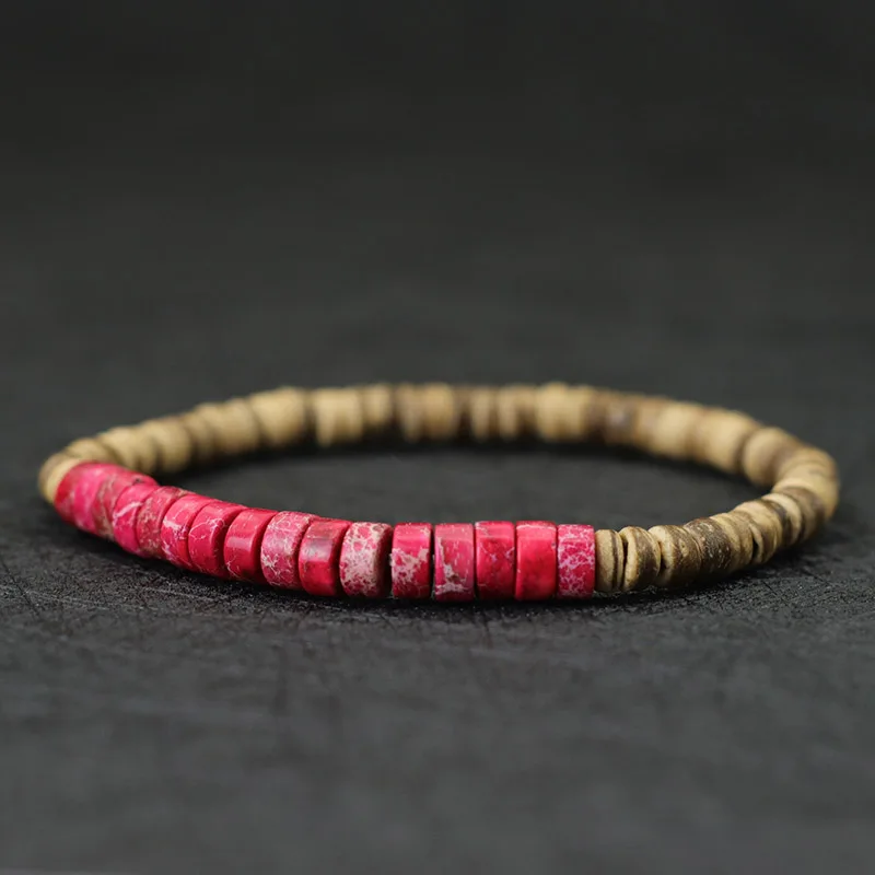 Natural Wood Beaded Meditation Yoga Bracelet
