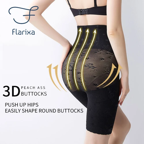 Flarixa 여성용 슬리밍 시스, 플랫 배 성형 팬티, 허리 트레이너, 바디 셰이퍼, 지퍼, 엉덩이 리프트, 배 조절, 반바지 코르셋 3