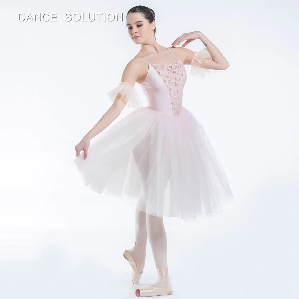 

Pale Pink Romantic Ballet Tutu Dress for Women and Girls Ballerina Stage Performance Costumes Adult Competition Dancewear 19100