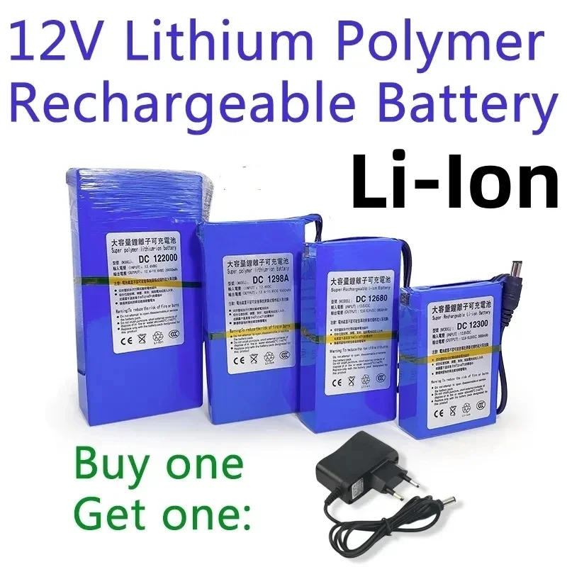 

Защитная батарея для зарядки аккумулятора 12 В постоянного тока, 20000 мАч, полимерная литиевая батарея, супер зарядный аккумулятор, резервный полимерный литий-ионный аккумулятор 12 В