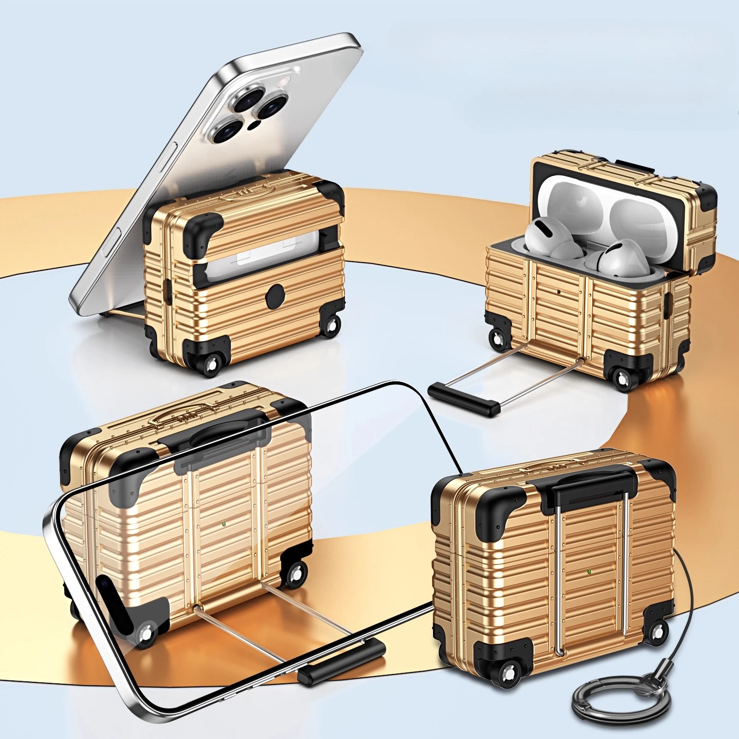 Trendy Drop-Proof Protective Headphone Luggage Case