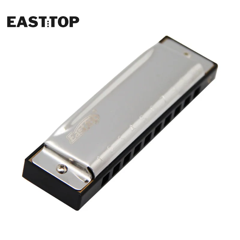 EASTTOP T10-3 10 Holes 20 Tones Stainless Steel Harp Diatonic Blues Harmonica Key Of C For Adults Kids Players diatonic harmonica