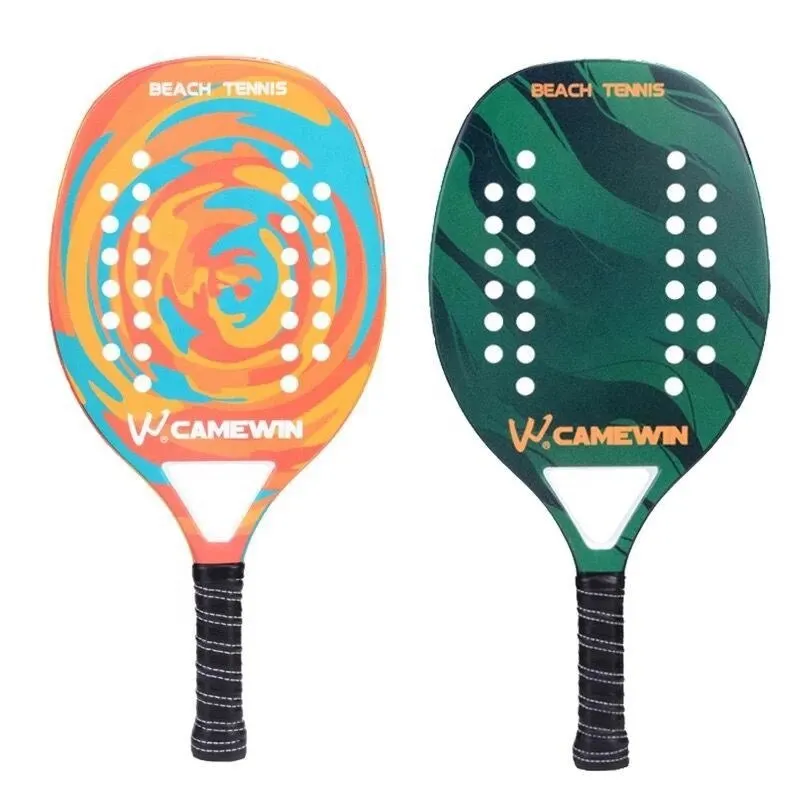 Beach Tennis Racket Camewin Padel Paddle 50% Carbon Fiber EVA Core Tennis Racket Lightweight With Protective Bag Cover Soft Face padel racket tennis racket