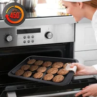 Bakeware Sets 10 Piece Non-stick Bakeware Set - Carbon Steel Baking Tray Set, Suitable for Oven, Refrigerator & Freezer 6