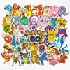 10/50/100Pcs Kawaii Pikachu Pokemon Stickers Motorcycle Phone Car Skateboard Laptop Decal Sticker Waterproof Classic Kid Toy 4