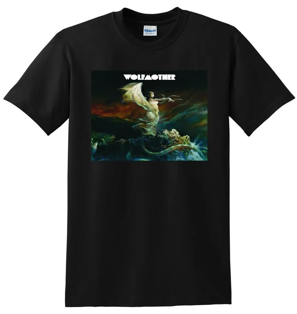 Футболка WOLFMOTHER, виниловая футболка Wolfmother с Cd-обложкой или рисунком из аниме, Мужская одежда, женские футболки с коротким рукавом