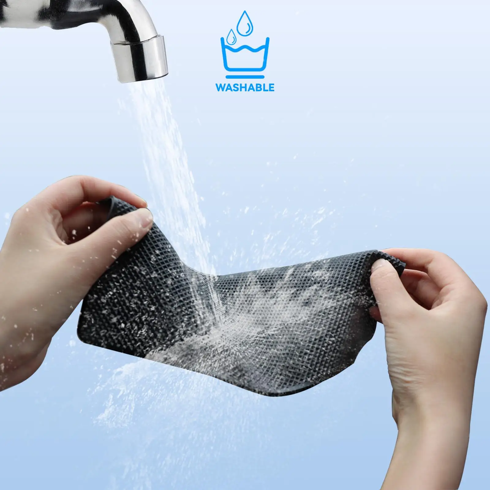 Vassoio Antiscivolo Per Cruscotto Auto 3 In 1 - Nero, In Silicone, Multifunzione