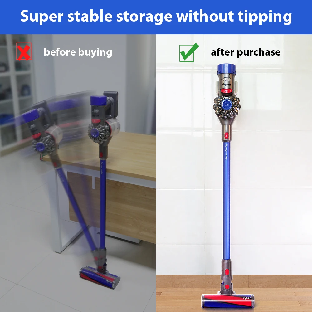 Suporte para Aspirador de Parede Suporte para Armazenamento Compatível com Dyson v7 e v8 - Image 4