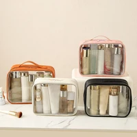 New PVC Transparent Cosmetic Bag Female Portable Large Capacity Wash Bath Fitness Swimming Travel Cosmetic Bag Beauty Case 2