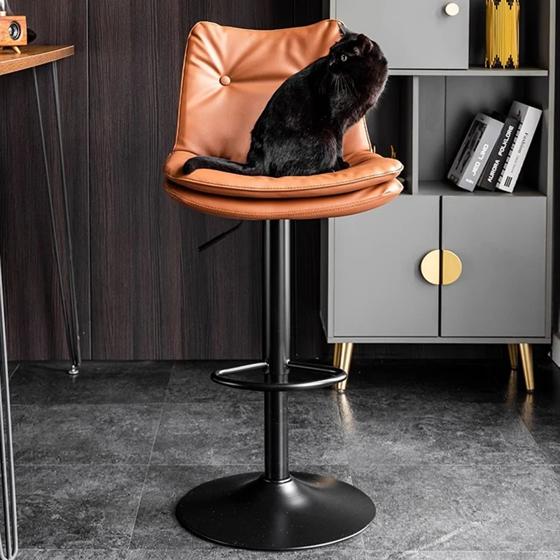 

Elegant Benches High Bar Stool Beauty Salon Modern Simple Bar Stool Counter Vanity Chair Tabouret De Bar Furniture Luxury