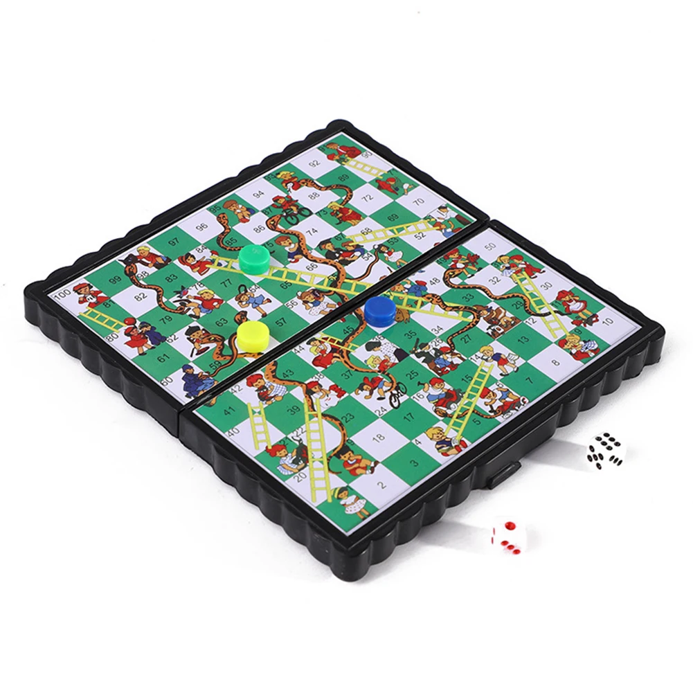 Mini Travel Board Games Plastic Portable Chessboard Games Interactive Acticity Lightweight for Toddlers Kids for Outdoor Travel