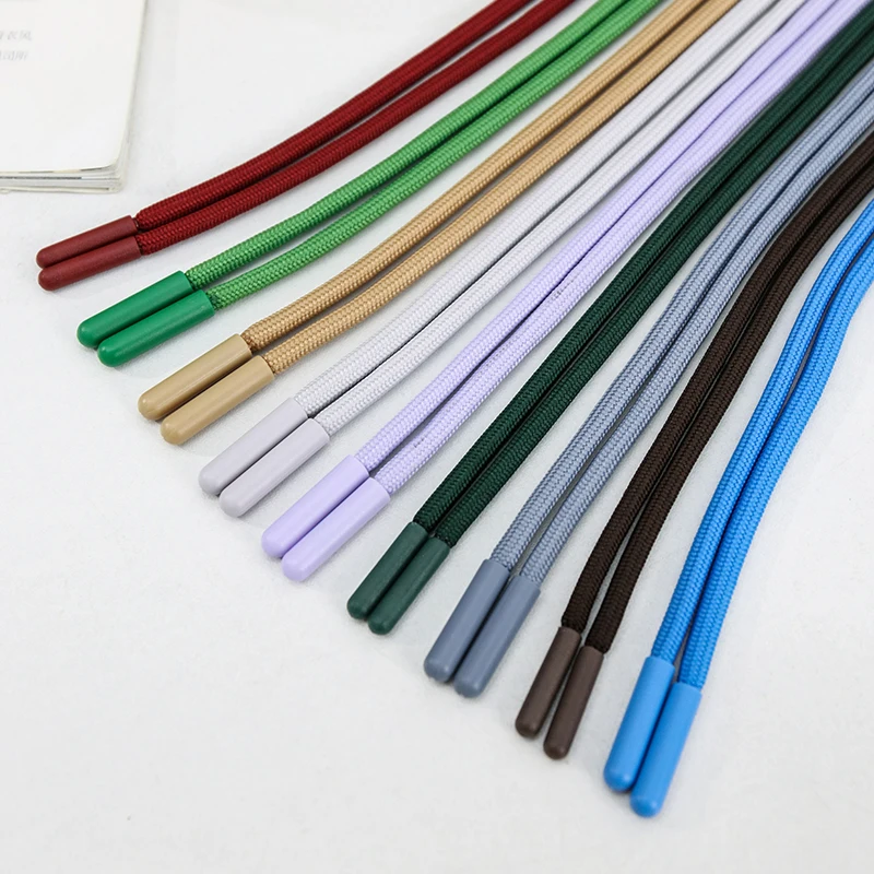 Cordon De Serrage Rond En Coton De 150 Cm, Gris Foncé, Pour Pantalon De Survetement Cordon De Serrage De Rechange Pour Sweat A Capuche Et Enfile~p127755842