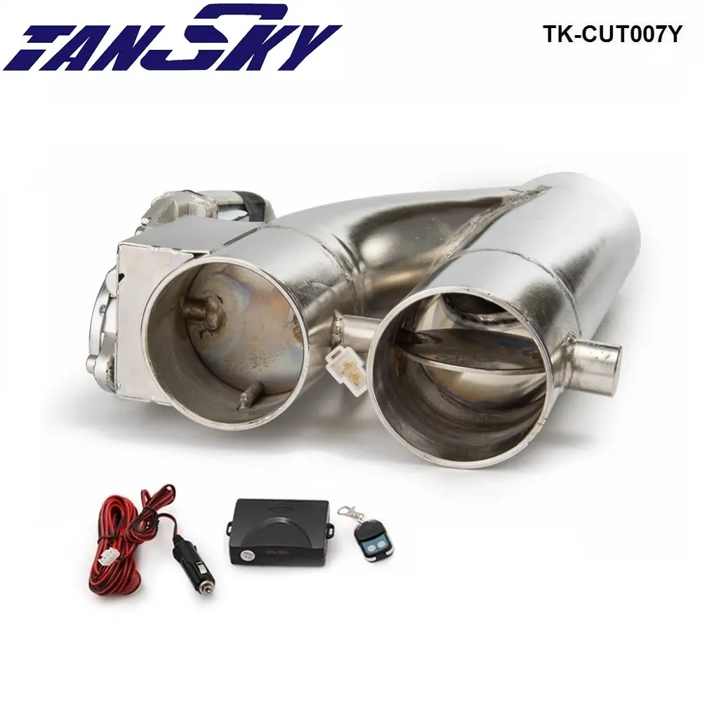 Patented Product jdm 2" / 2.25"/ 2.5"/3" Electric Exhaust Dump Cutout E-cut Out Bypass/Switch Dual-Valve System TK-CUT007Y