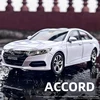 New 1:24 Honda Accord Alloy Die Cast Toy Car Model Sound and Light Children's Toy Collectibles Birthday gift 1