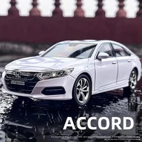 New 1:24 Honda Accord Alloy Die Cast Toy Car Model Sound and Light Children's Toy Collectibles Birthday gift 1