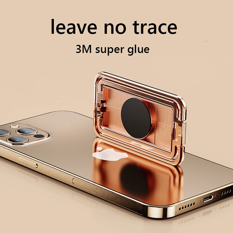 Premium Metal Phone Ring Holder - 360° Rotating Grip & Foldable Kickstand