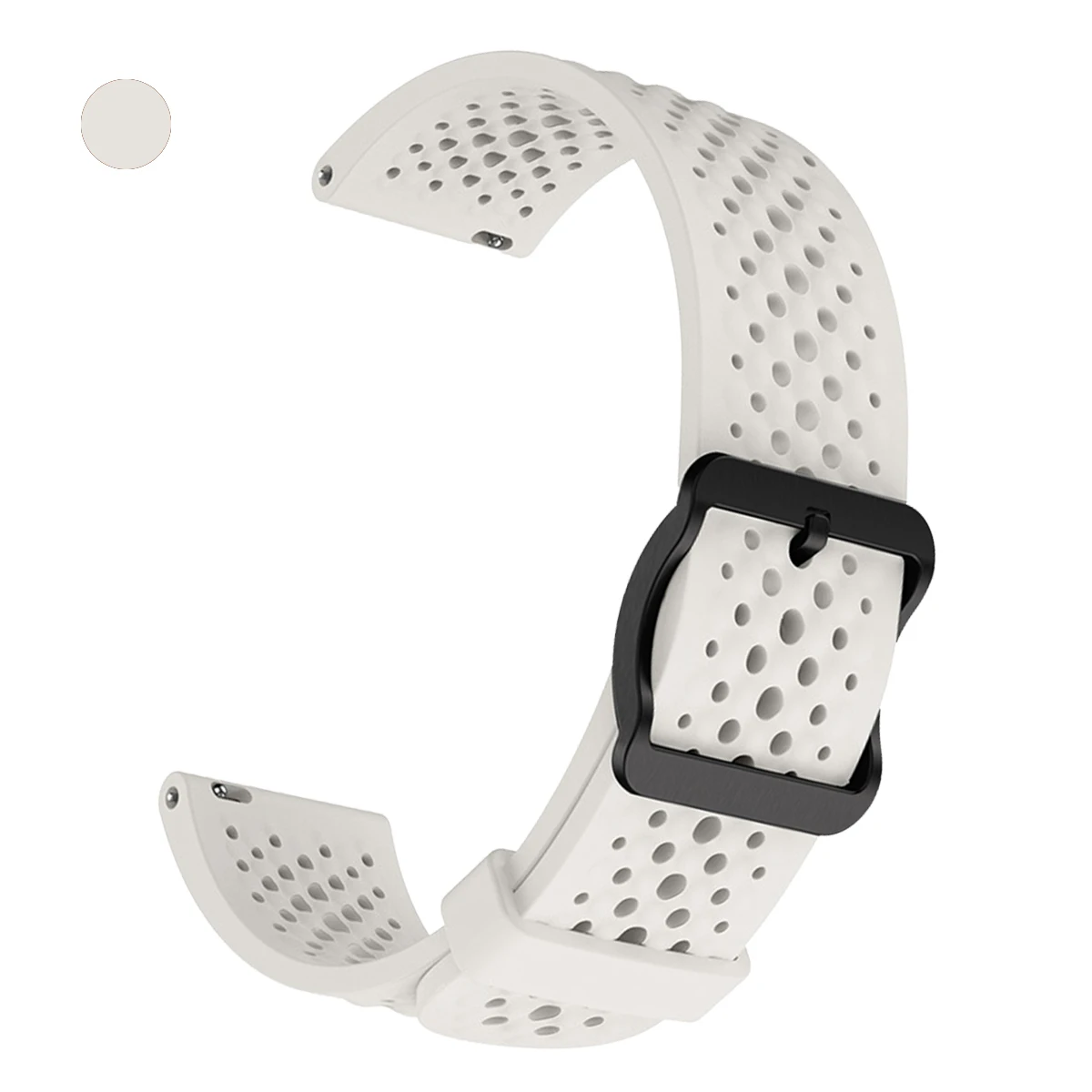 Breathable Silicone 22mm Watch Band Bracelet Wriststrap