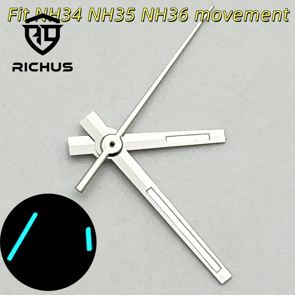 RICHUS Luminous Silver/Gold/Rose Gold Watch Hands