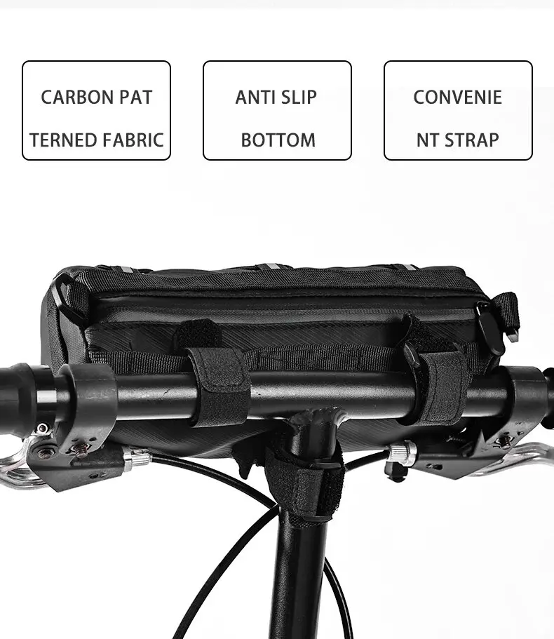 Wasserdichte Straße Fahrrad Lenker Tasche Multifunktionale MTB Vorne Rohr Tasche Tragbare Rahmen Pannier Outdoor Schulter Tasche – Detail 9
