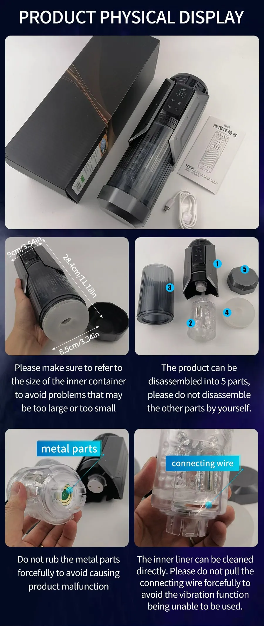 Erkek mastürbatörün iç mekanizması