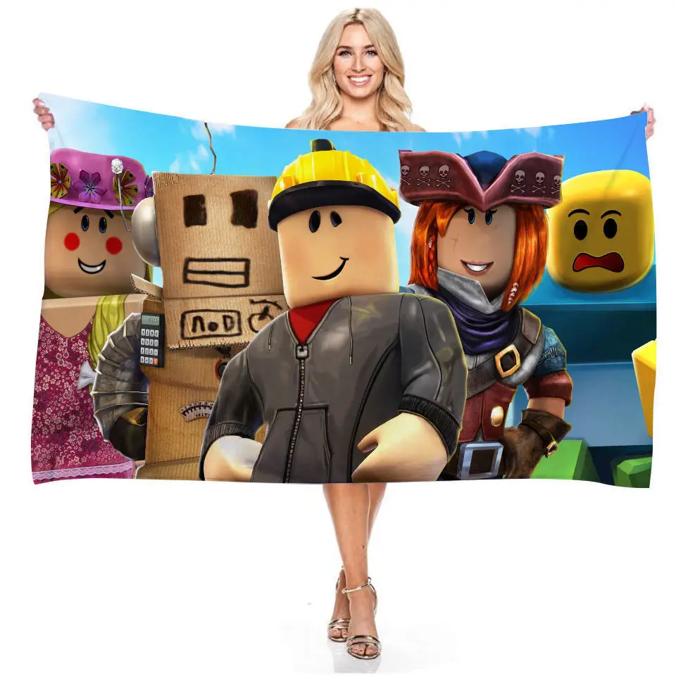 Kit Toalha Banho Infantil Roblox + Toalha Rosto