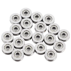 Enhanced Ball Bearing Pulley for Linear Motion Rail System, 3x12x4mm