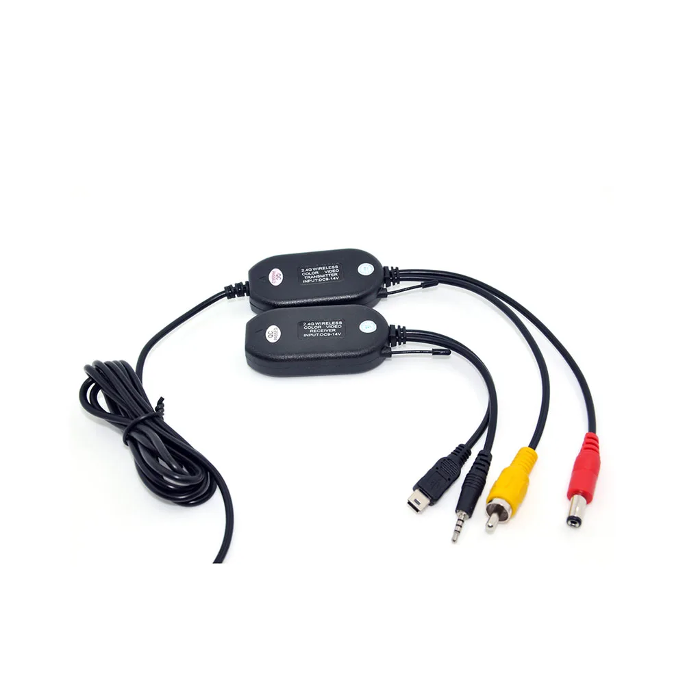 

Transmitter Receiver for Car 2.4G Wireless RCA 12V GPS Wireless Transmitter Receiver Portable Wireless Receiver Reversing Camera
