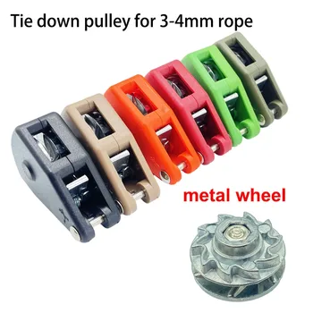 For 3-4mm Rope Tie Down Pulley Ratchet Camping Wind Rope Tent Ratchet Outdoor Wind Rope Buckle Tightener