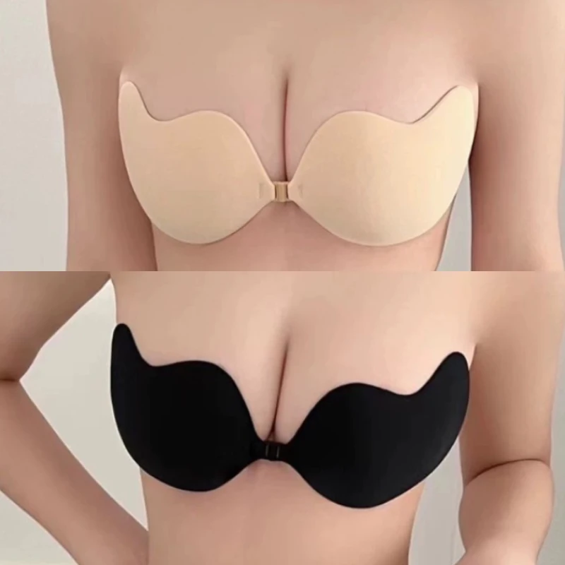 1/2pcs Invisible Sexy Mango Strapless Underwear Bra Women Silicone Chest Sticker Seamless Push Up Bralette Lingerie Nipple Cover