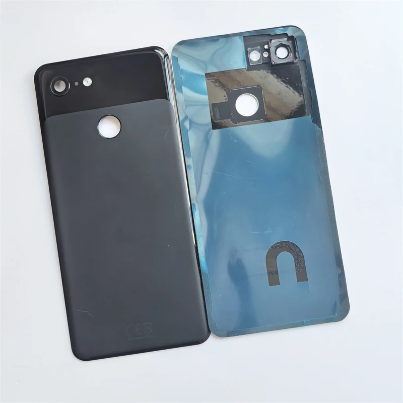 Google Pixel 3 G013A 5.5 인치 배터리 케이스용 오리지널 백 커버 후면 도어 하우징 뚜껑 패널 쉘 수리 부품 교체