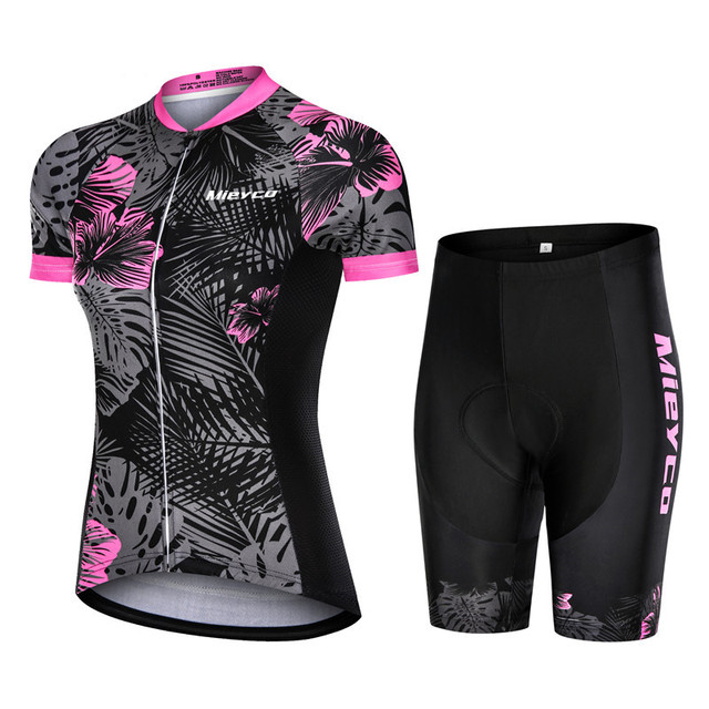 Women's Summer Suits With Shorts Anti-UV Mountain Bike Clothing For Bicycle Jersey Set Outdoor Sports Ladies MTB Dress