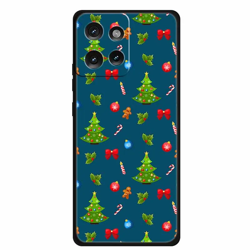 Festive Holiday Silicone Case - Soft TPU Protective Cover with Christmas Design