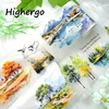 2m/ Roll Matte The Four Seasons PET Sticker Decorative Natural Scenery Tape For Scrapbook Magazine Aesthetic Stationery 3